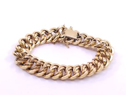 BRACELET in yellow gold 750° with English...