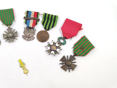 Set of nine military medals including 

Two...