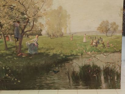 L. LE CAMUS (?-1906)

Important oil on canvas...
