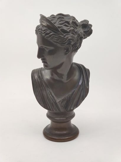 BARBEDIENNE

Bust of Artemis in bronze with...
