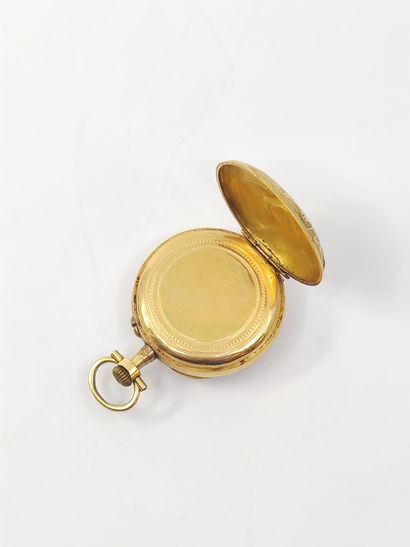Yellow gold collar watch 750°, 

Winding...
