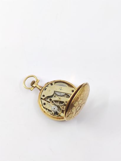 Yellow gold collar watch 750°, 

Winding...