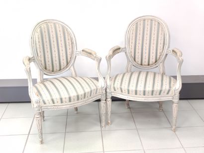 MAILFERT 

Pair of armchairs with molded...