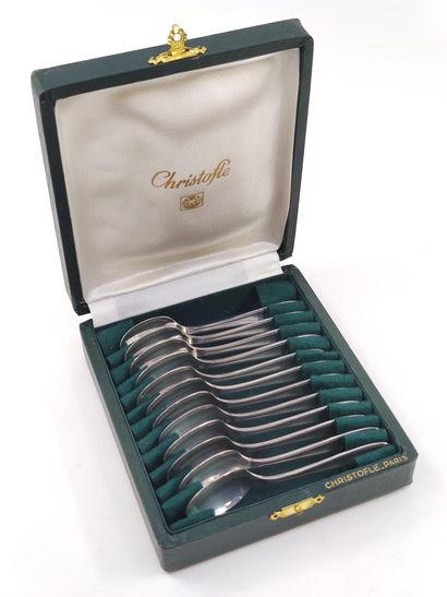 CHRISTOFLE

Twelve small spoons 

Silver...