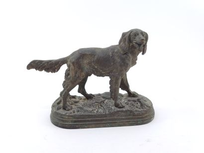 Alfred DUBUCAND (1828-1894) 

Brittany spaniel

Bronze...