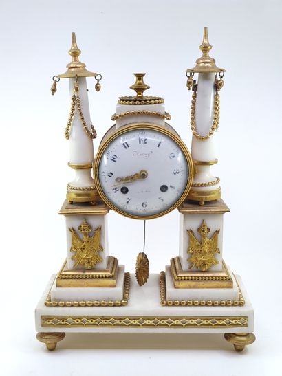 AUTRAY in PARIS 

Portico clock in white...