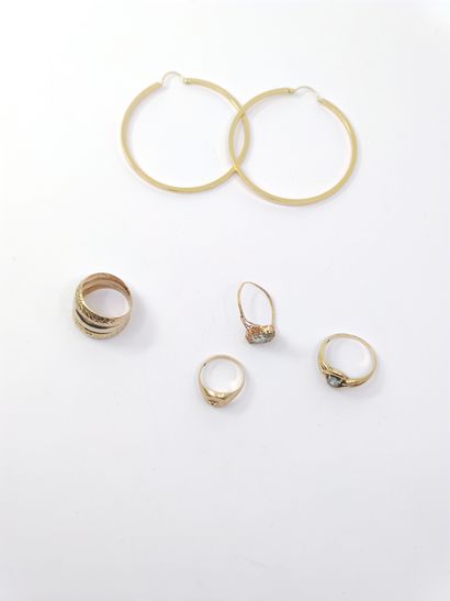 Gold lot including

An accidental ring in...