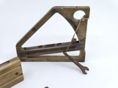 Set of brass and bronze measuring devices...