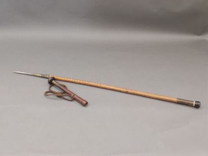 
Wooden makila cane, leather and brass




Horn...