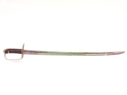 
Officer's saber mounted. 




Leather handle...