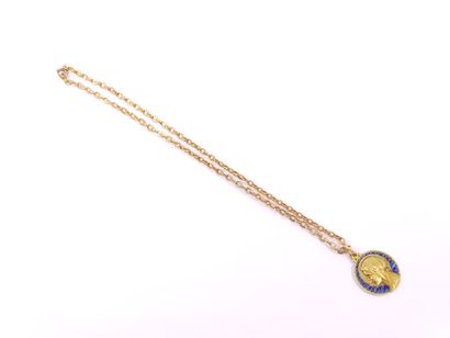 CHAIN in yellow gold 750° accompanied by...