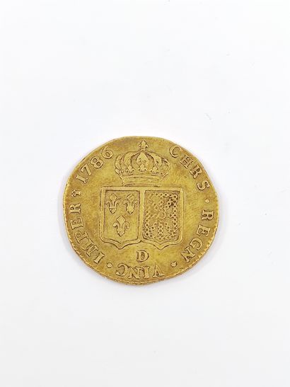 PIECE in yellow gold representing Louis XVI...