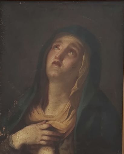 France around 1700

Virgin in ecstasy

Oil...