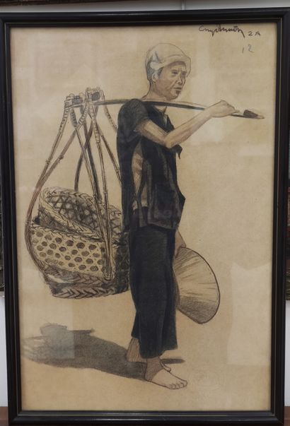 VIETNAM

Drawing with black charcoal

Fisherman...