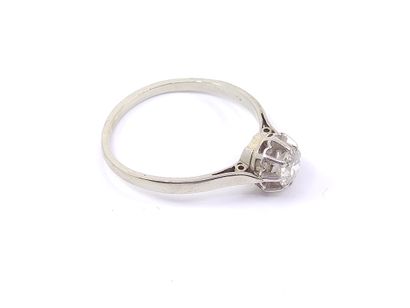 
RING in white gold 750° decorated with an...