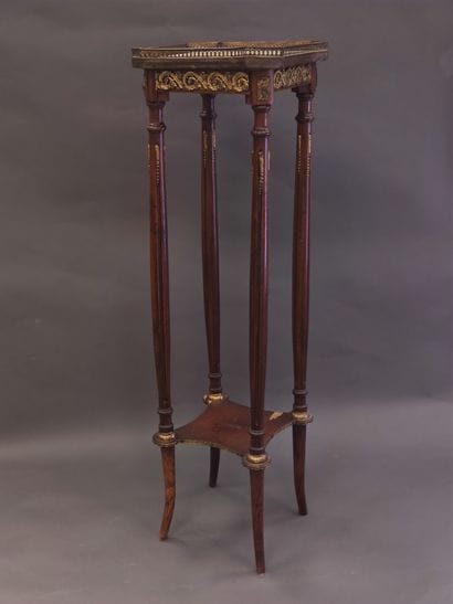 SELETTE Napoléon III en acajou et placage...
