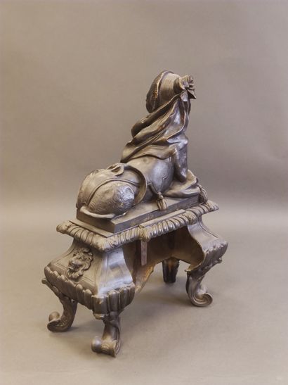 WORK OF THE XIXth CENTURY 

Pair of andirons

made...