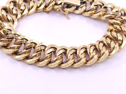 BRACELET in yellow gold 750° with English...
