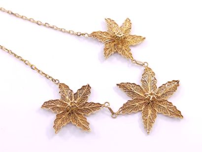 NECKLACE in yellow gold 750° representing...