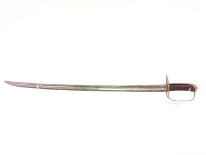 
Officer's saber mounted. 




Leather handle...