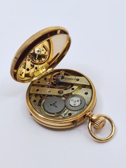 IMPORTANTE montre de gousset en or jaune...