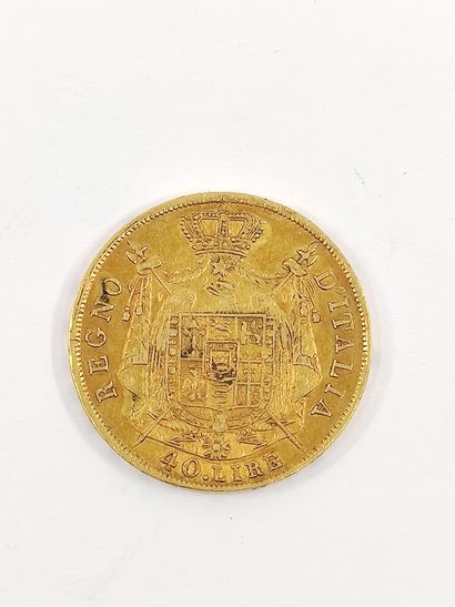 PIECE 40 lires Napoleon Kingdom of Italy

1810...