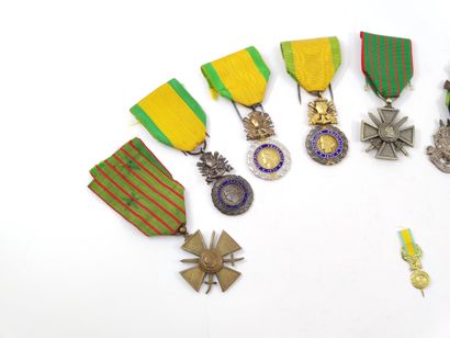 Set of nine military medals including 

Two...
