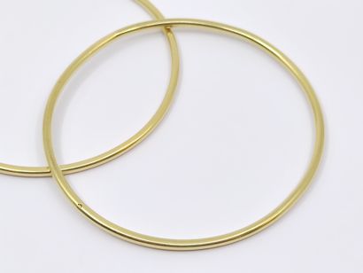 TWO bracelets in yellow gold 750

weight...