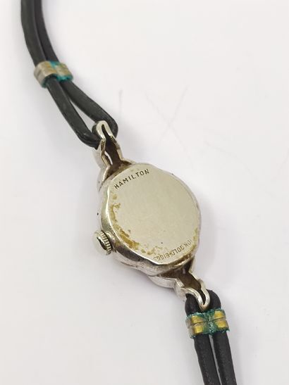 HAMILTON

BRACELET watch in 10kt gold set...
