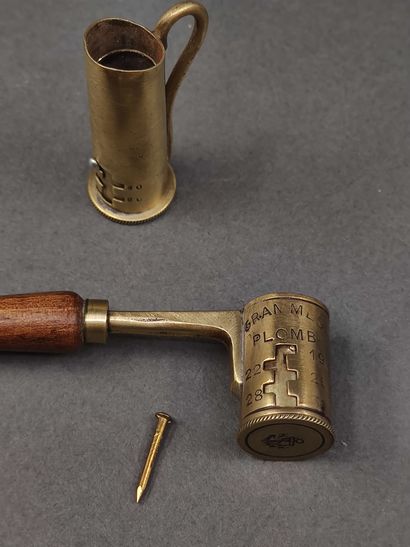 
-Wooden rigging element. 




-Two brass...