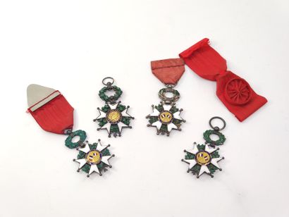 France

Set of four silver legions of honor...