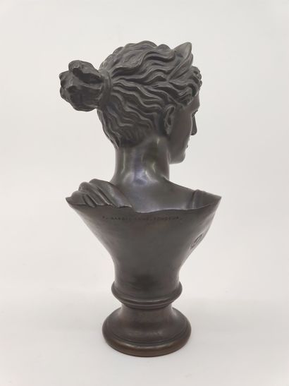 BARBEDIENNE

Bust of Artemis in bronze with...