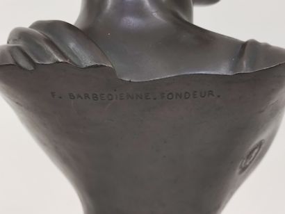 BARBEDIENNE

Bust of Artemis in bronze with...