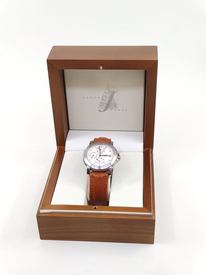 MICHEL HERBELIN

Wristwatch, round steel...