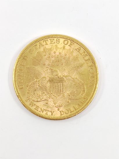 20 dollar gold coin 

1890

weight : 33,43...