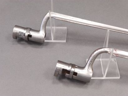 
Two bayonets with median ferrule. 




A.B.E....