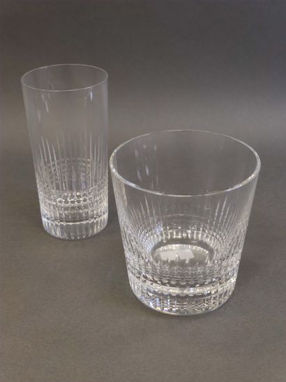 BACCARAT

Cut crystal orangeade service including:...