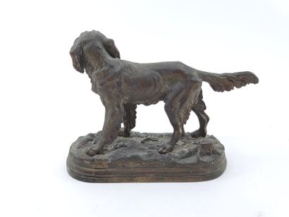 Alfred DUBUCAND (1828-1894) 

Brittany spaniel

Bronze...