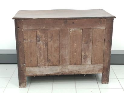 
Crossbow chest of drawers in walnut molded...