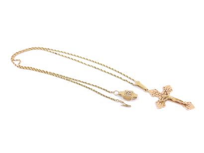 
CHAIN in yellow gold 750° ratchet clasp...