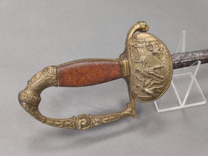 
Restoration officer sword.




Missing mother-of-pearl...