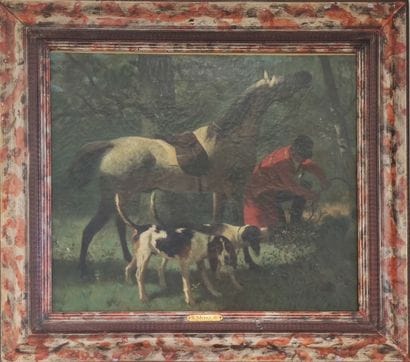 Nicolas MOREAU 

Hunting with hounds

Oil...