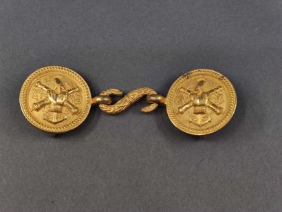 
-Clasp of polytechnician. In gilded brass....