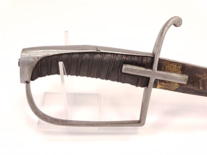 
German style cavalry officer's saber. 




Leather-covered...