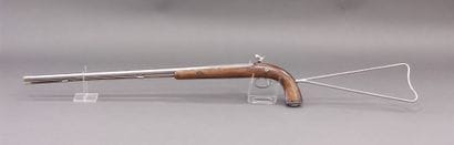 
Poacher's gun. 




Long round barrel with...