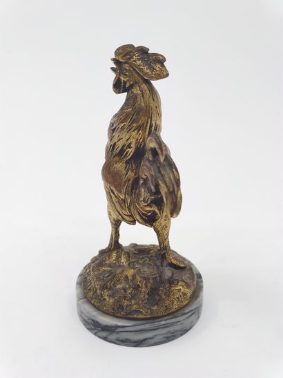 Charles Paillet (1871 - 1937) 

Rooster crowing

Sculpture...