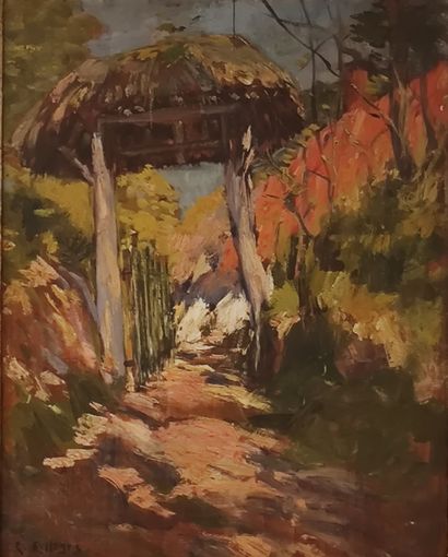 RAYMOND ALLEGRE (1857-1933) 

Entrance to...