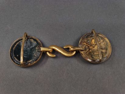 
-Clasp of polytechnician. In gilded brass....