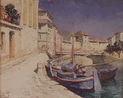 PAULA FONT (1882-?)

MARTIGUES

Oil on cardboard...
