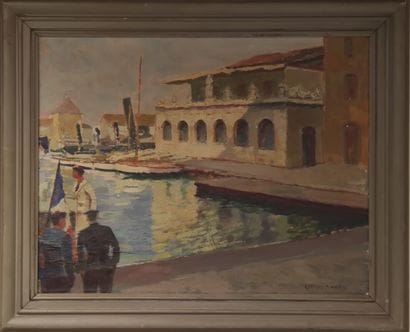 RONNE GEORGE

Oil on canvas framed

